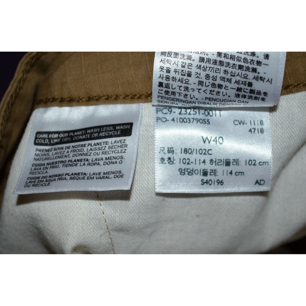 Levis Levi's Cargo Shorts W40 Mens Ripstop Brown Khaki Outdoor Flap Pockets - Picture 7 of 10